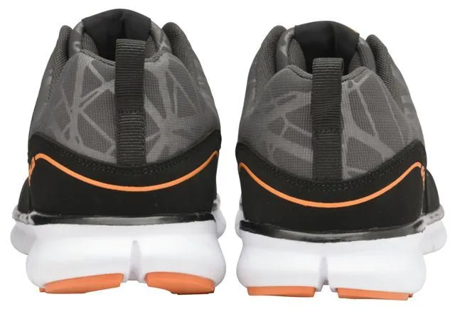 Gola Active Men's Luna Trainers in Black/Charcoal/Orange