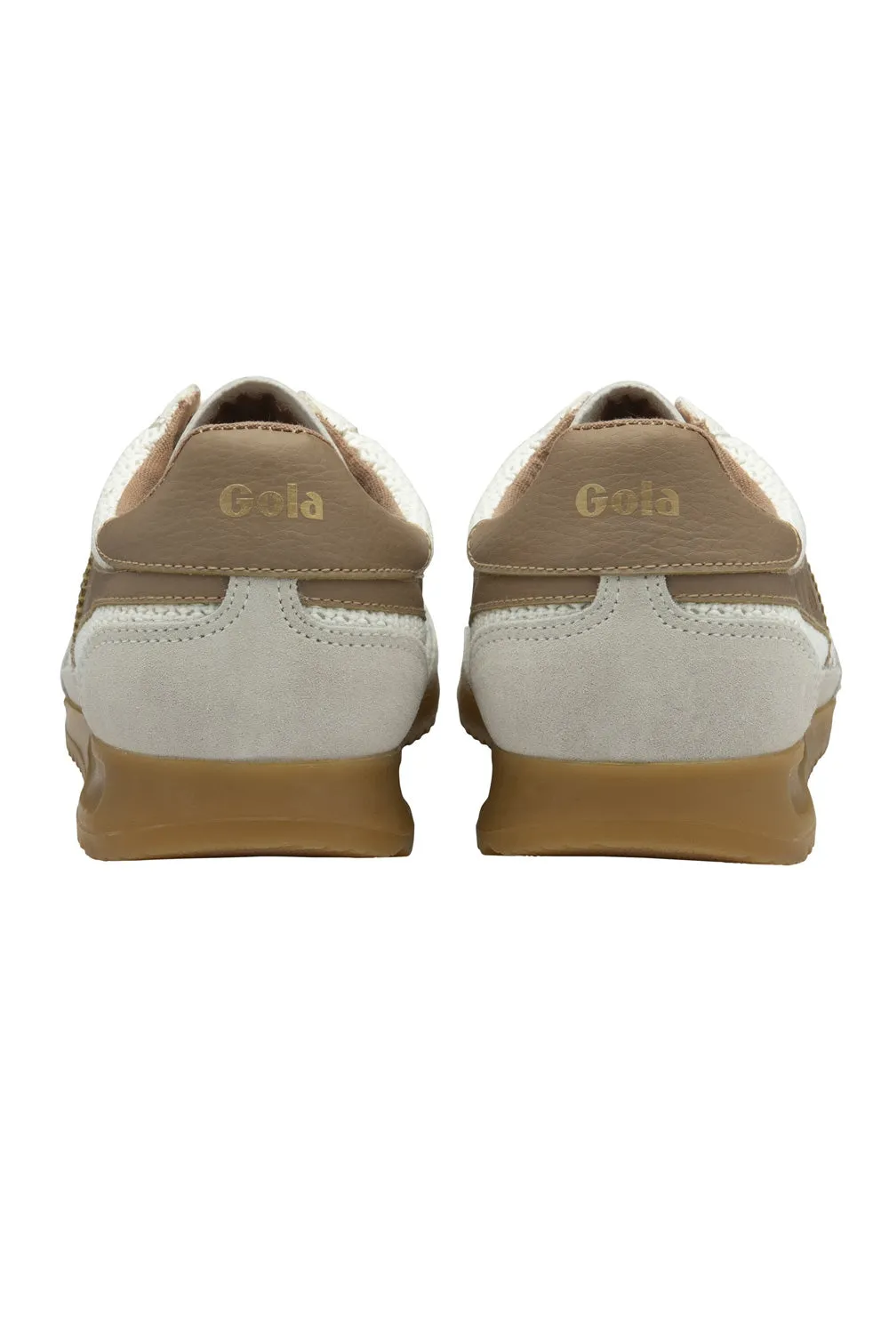 Gola Tornado Zephyr Sneakers for Women in Off White/Light Caramel | CLB768-WC
