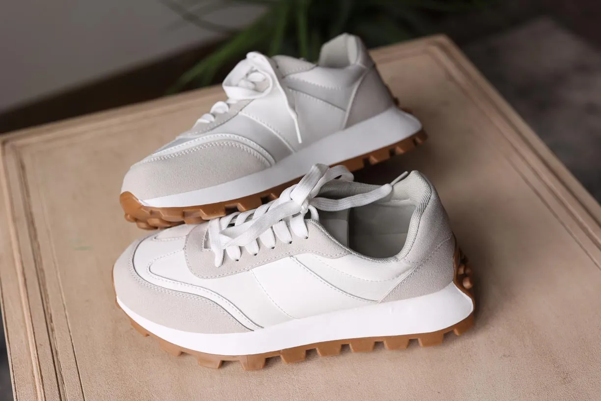 Ivory Lug Sole Sneakers • 6, 7.5, 8, 9.5