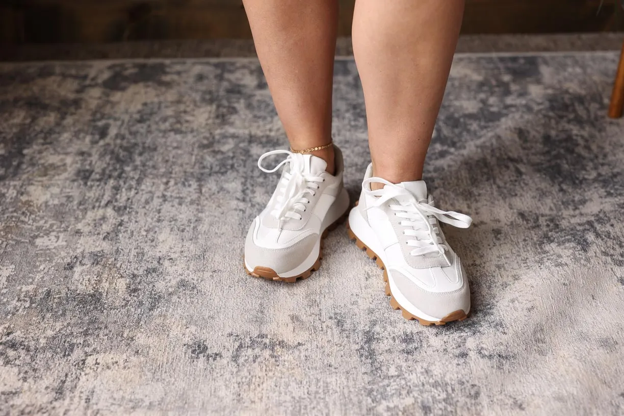 Ivory Lug Sole Sneakers • 6, 7.5, 8, 9.5