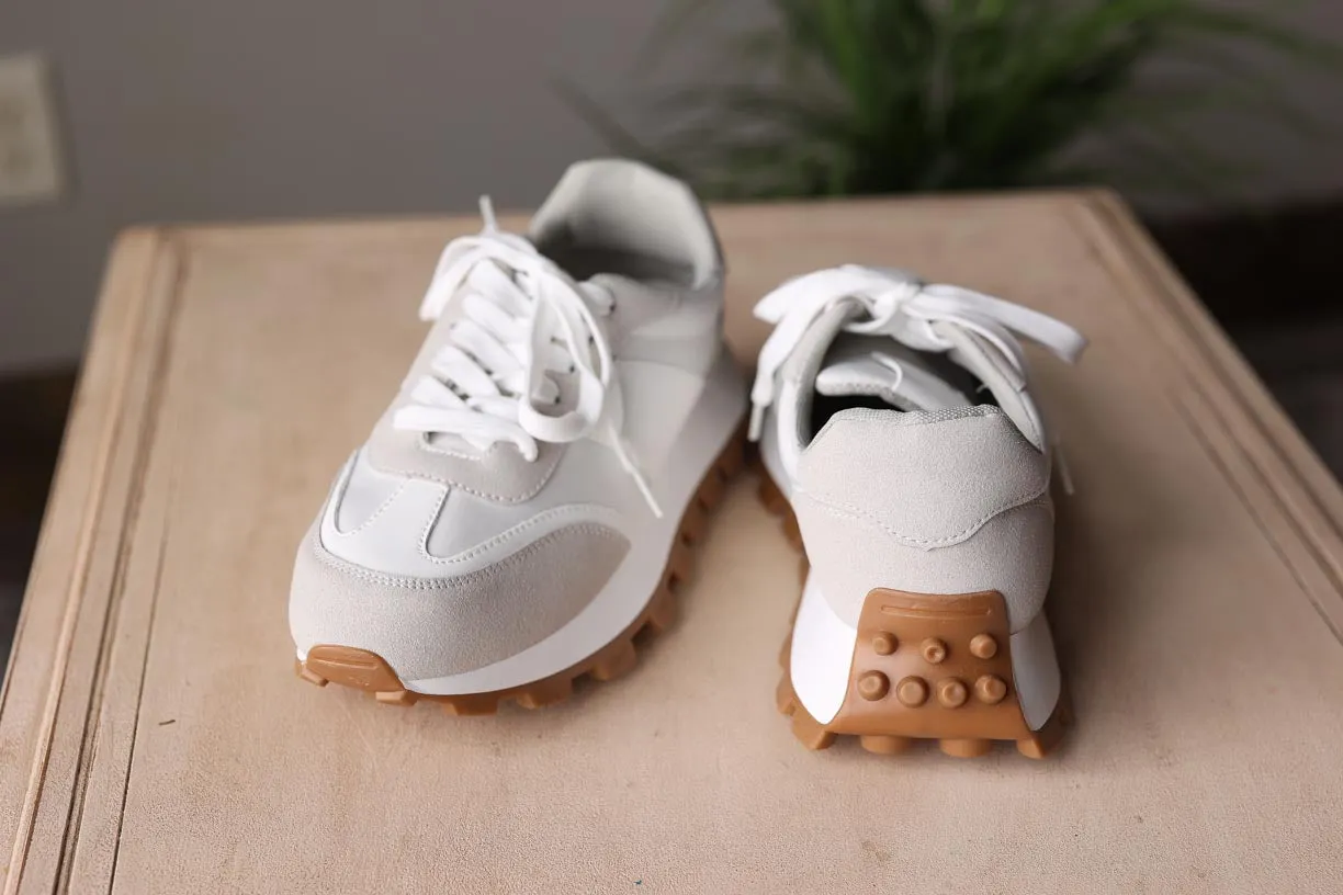 Ivory Lug Sole Sneakers • 6, 7.5, 8, 9.5