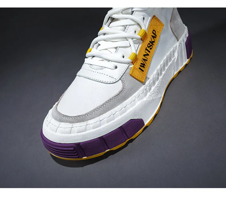 IWANTSKAP HIGH TOP LOGO SNEAKER IN COLOR BLOCK