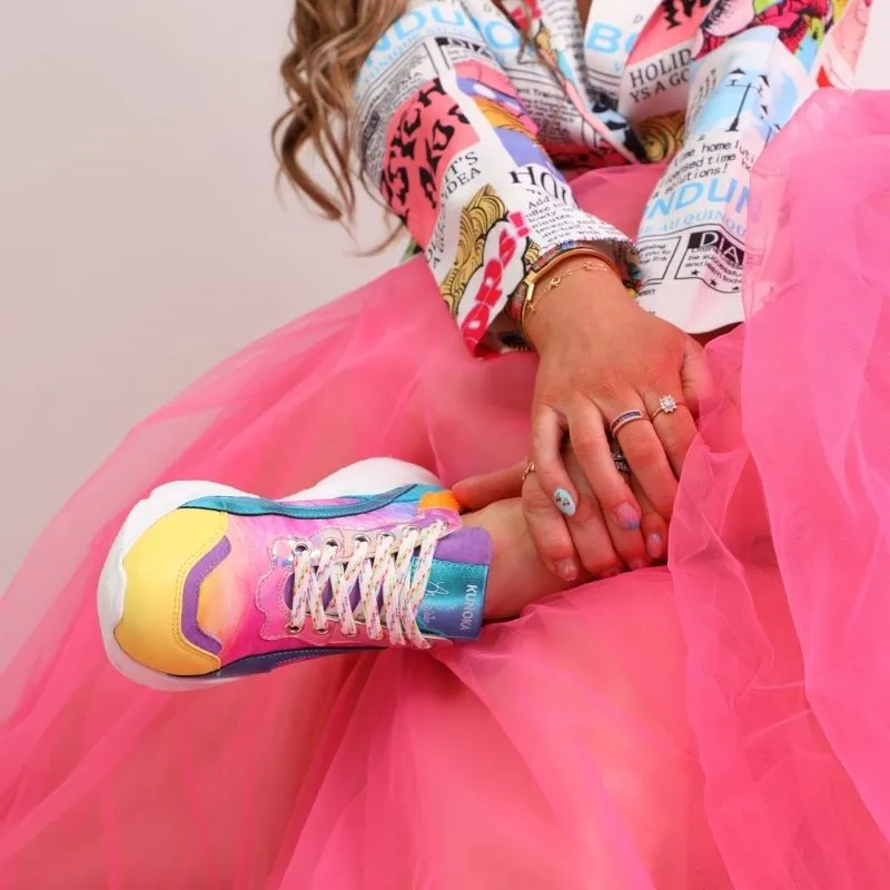 IZZI platform sneaker - jelly bean