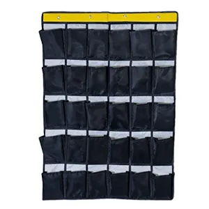 JINTN Over the Door Hanging Storage Bags Wall Door Closet Wardrobe 30 Pockets Hanging Toiletry Bag Shelf Rack Holder Shoe Underwear Socks Organizer