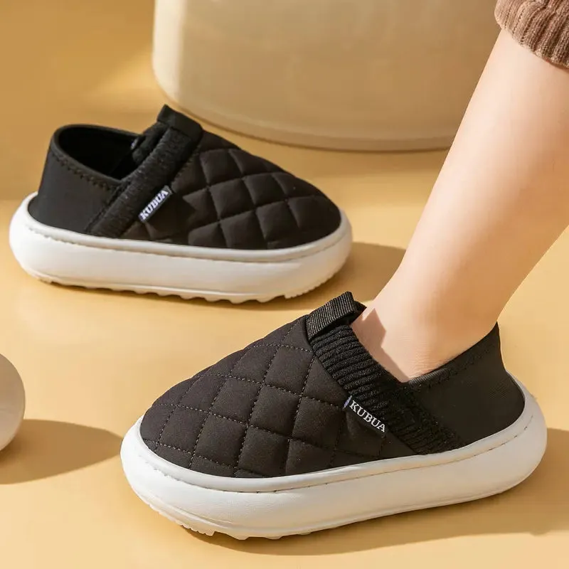 Kids Platform Slippers Indoor Girls House Shoes Outdoor Boys Slip on Garden Loafers