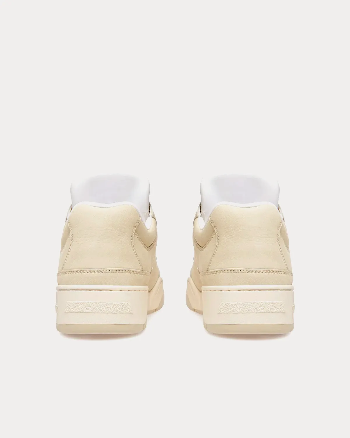Kiro Leather Beige Low Top Sneakers