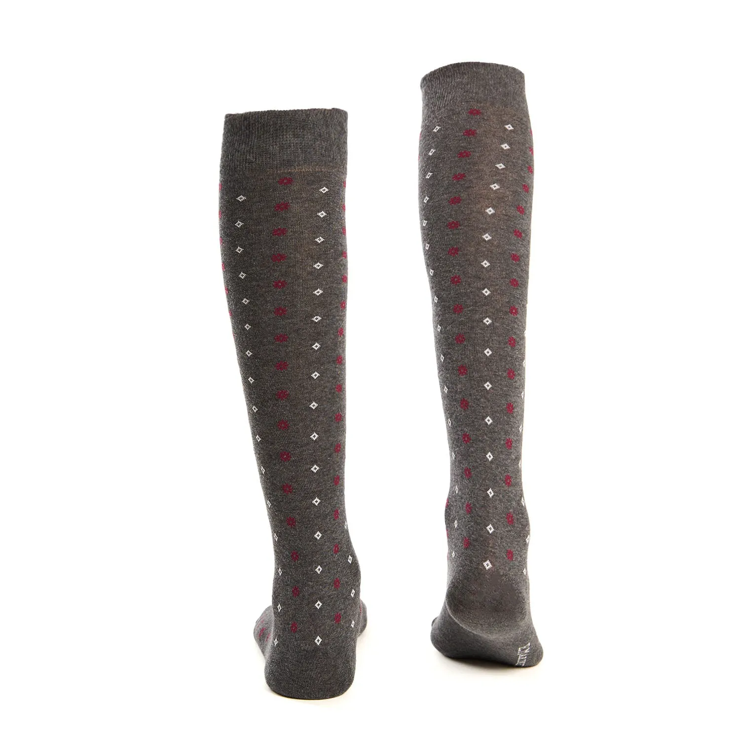 LONG GREY COTTON SOCKS