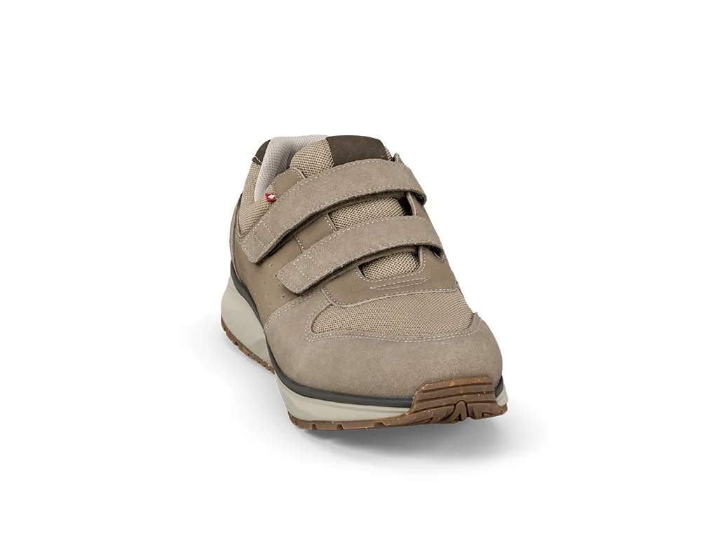 Mens Active Dynamo Strap Beige Trainers