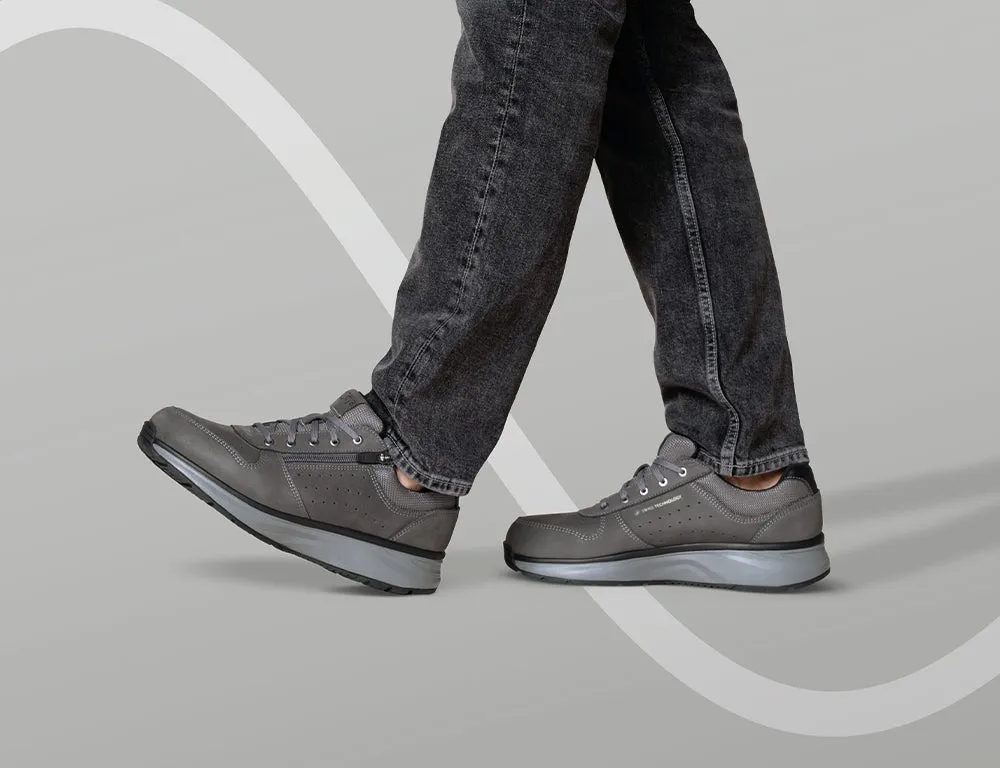 Mens Active Zip Dynamo Dark Grey Trainers