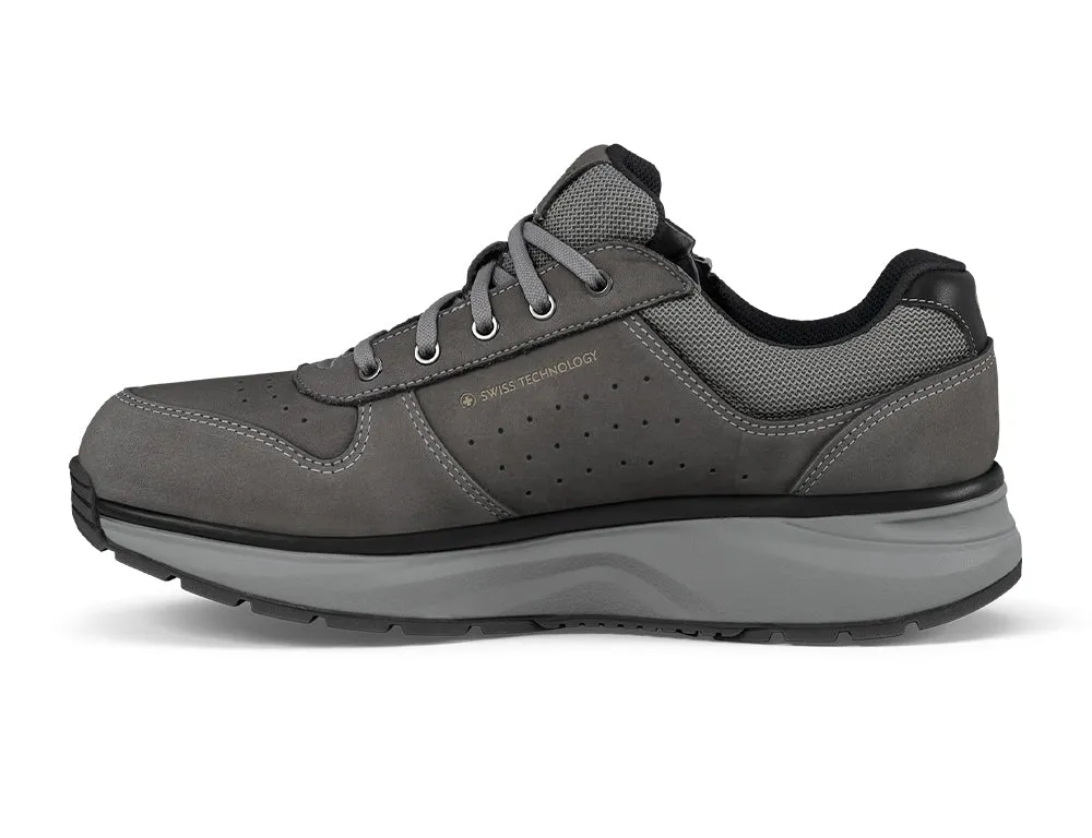 Mens Active Zip Dynamo Dark Grey Trainers