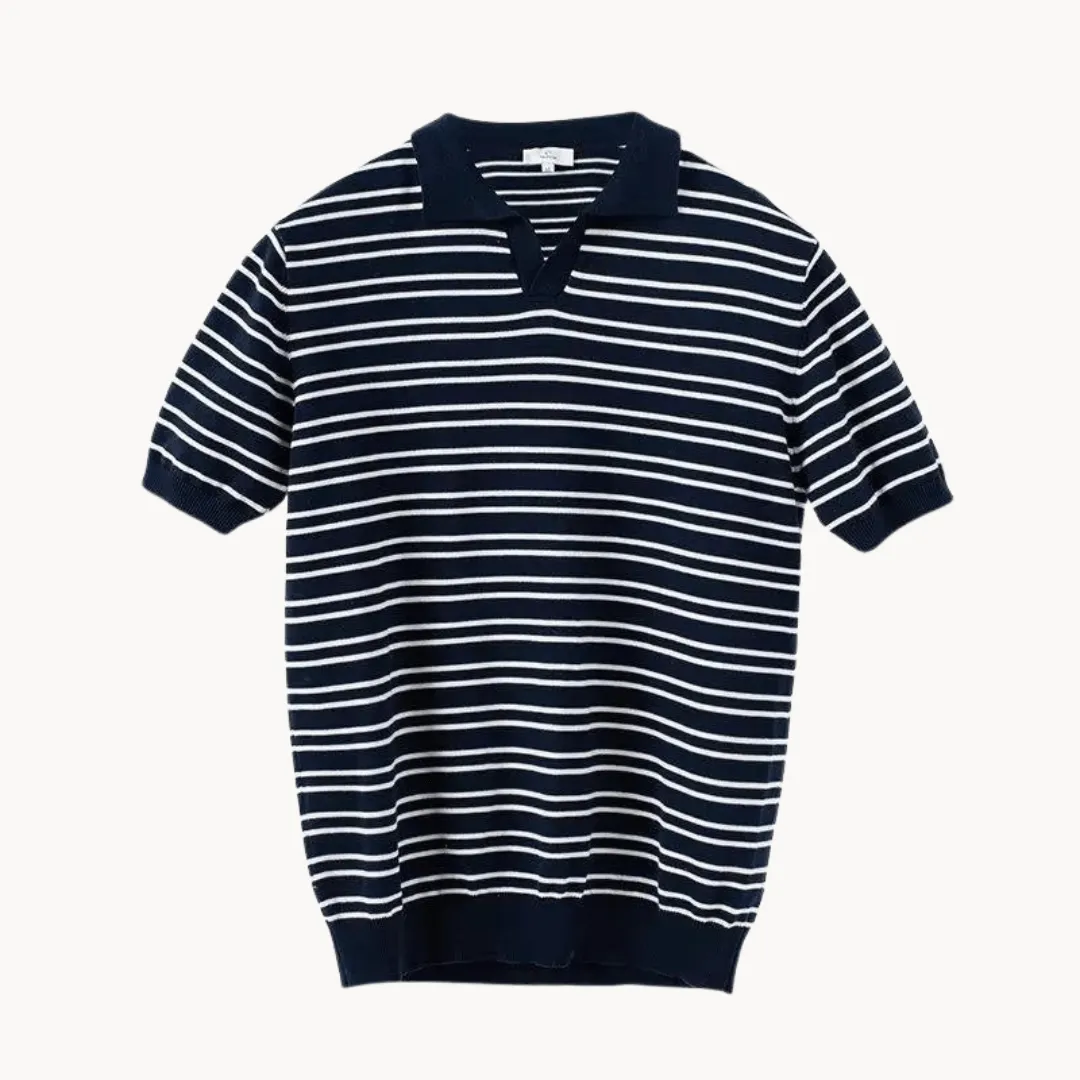 Men's Striped Polo Shirt | Slim Fit | Casual & Formal