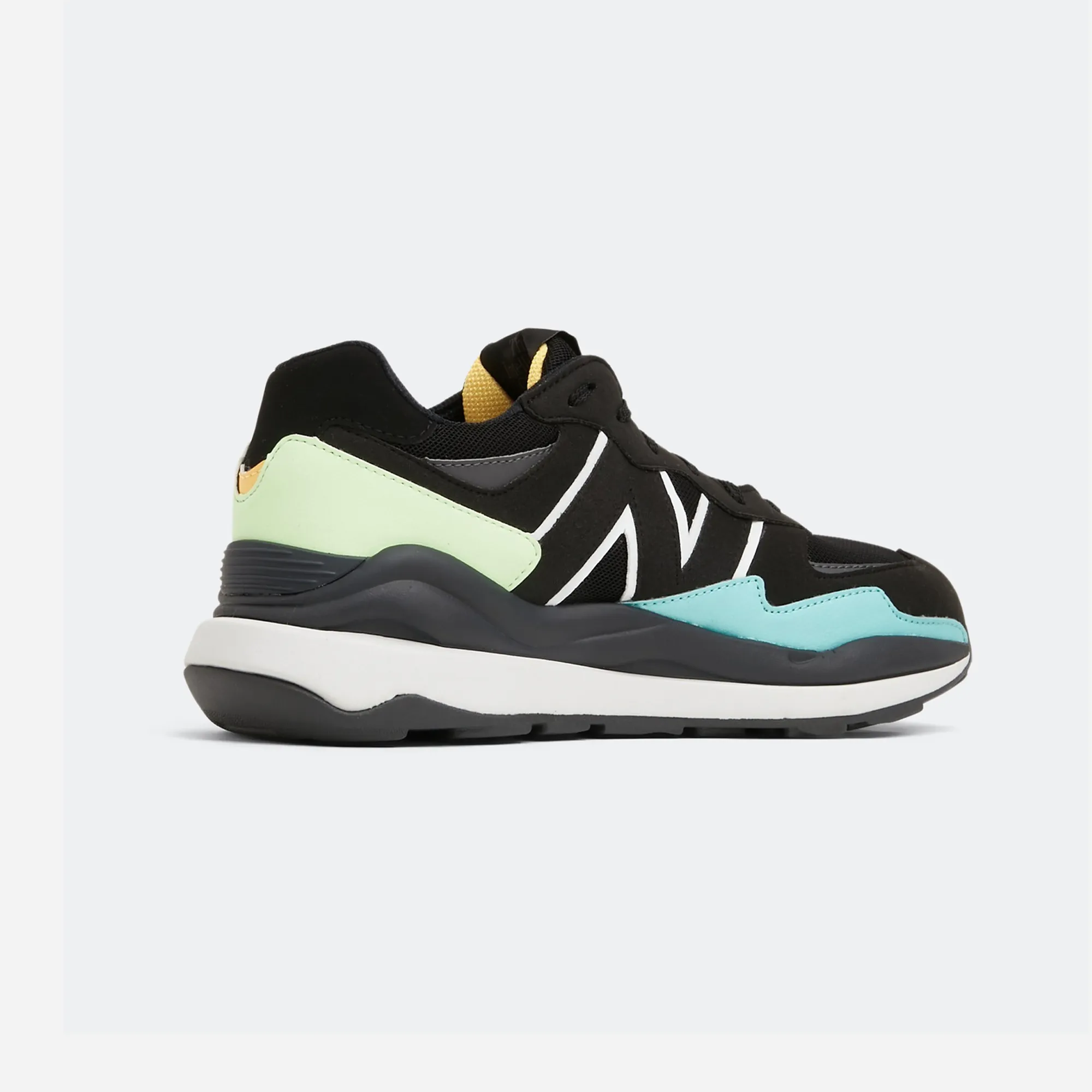 New Balance 57/40 Big Kid 'Black Vibrant Spring Glow'
