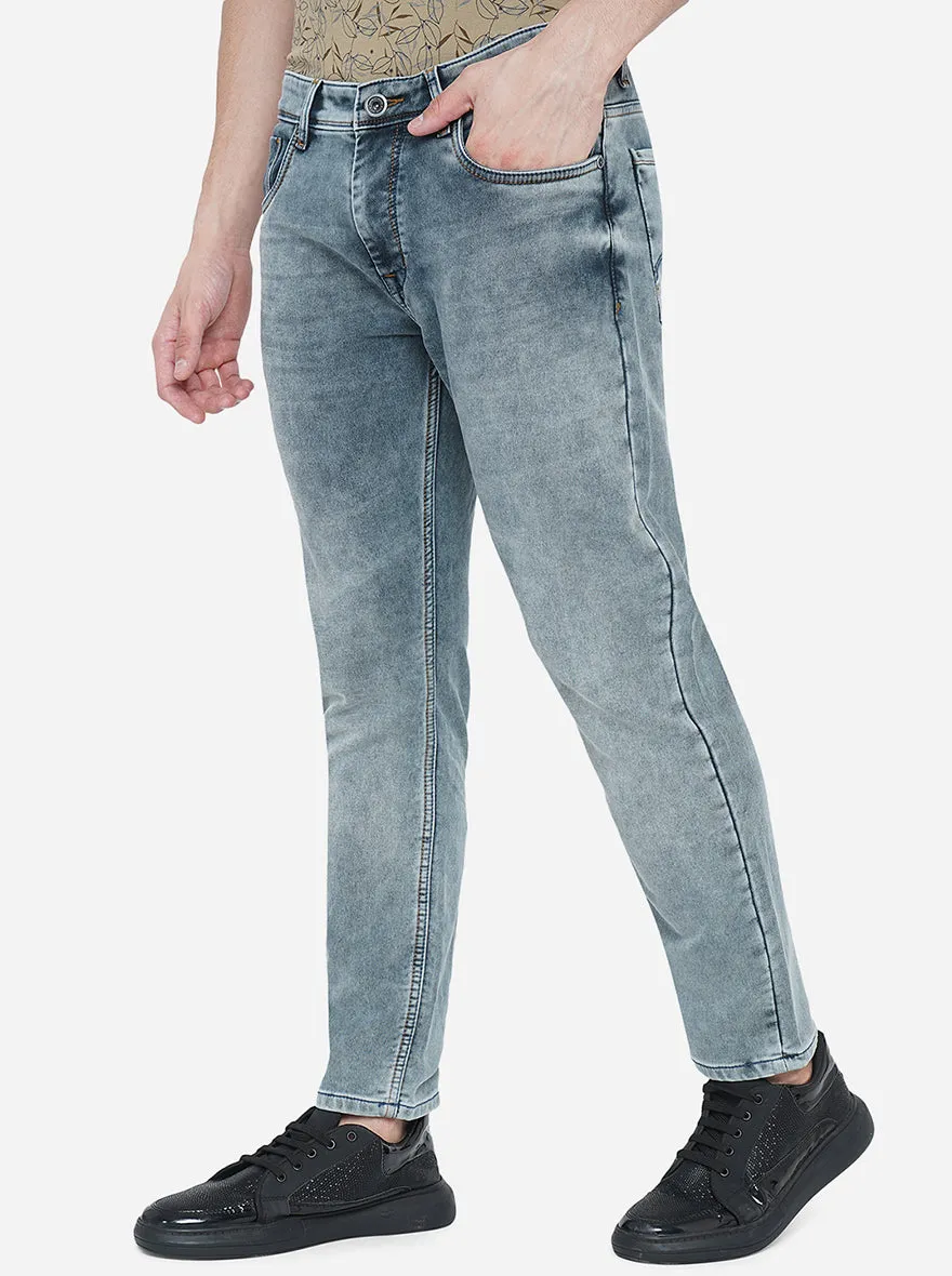 Night Grey Washed Rider Fit Jeans | JadeBlue