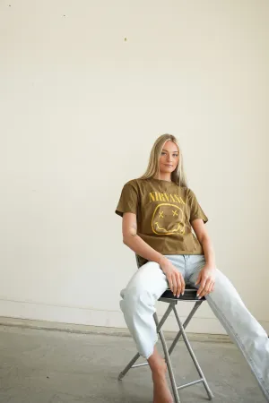 Nirvana Smile Band Tee | Almond Nirvana Smile Band Tee | Almond
