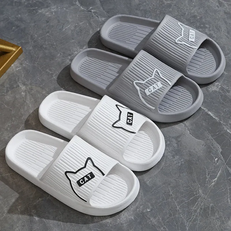 Non-Slip Cat Flat Slides