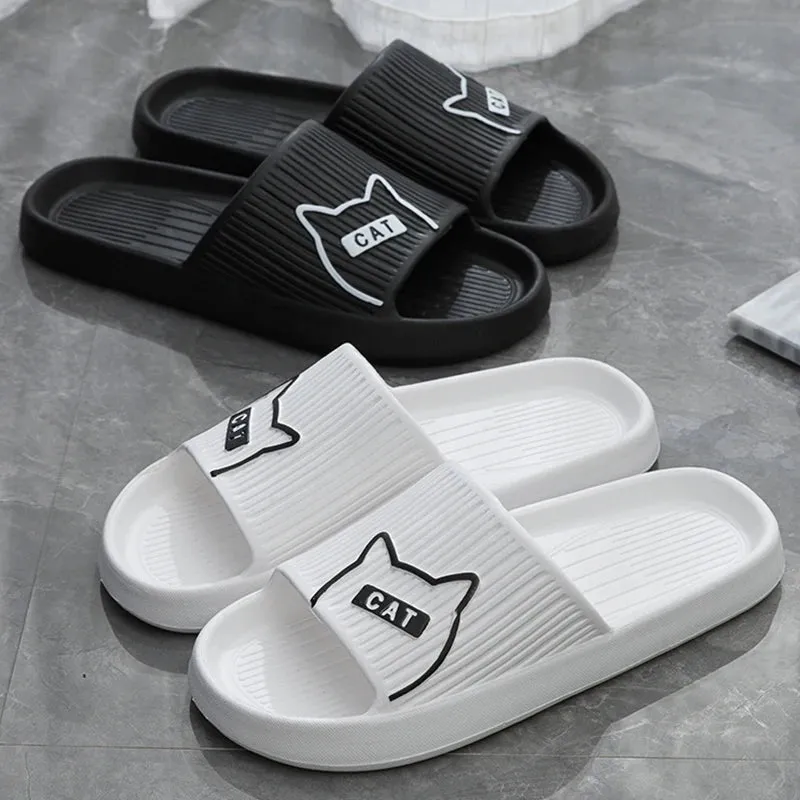 Non-Slip Cat Flat Slides