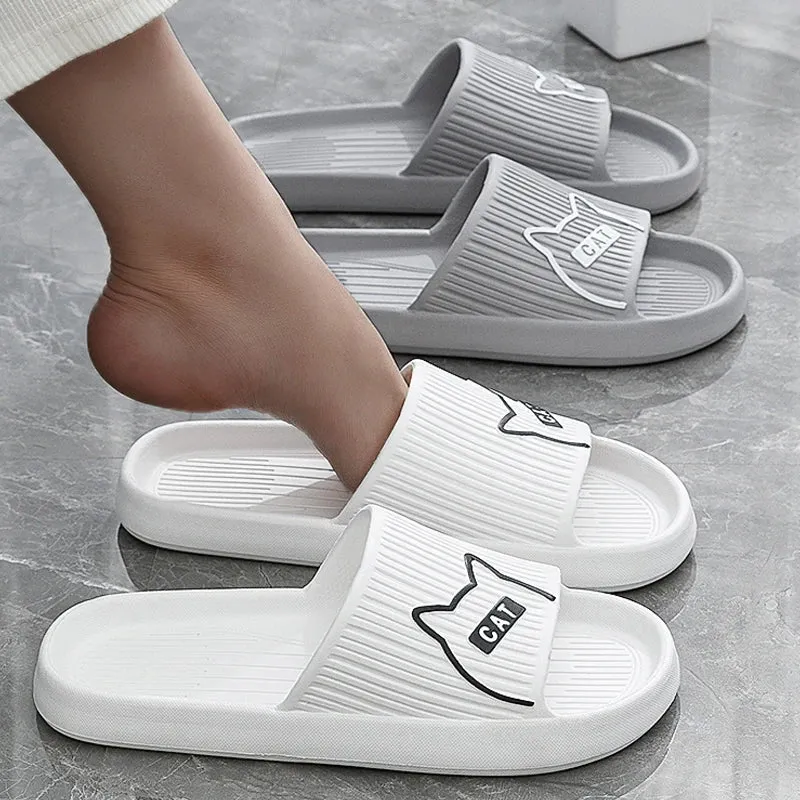 Non-Slip Cat Flat Slides