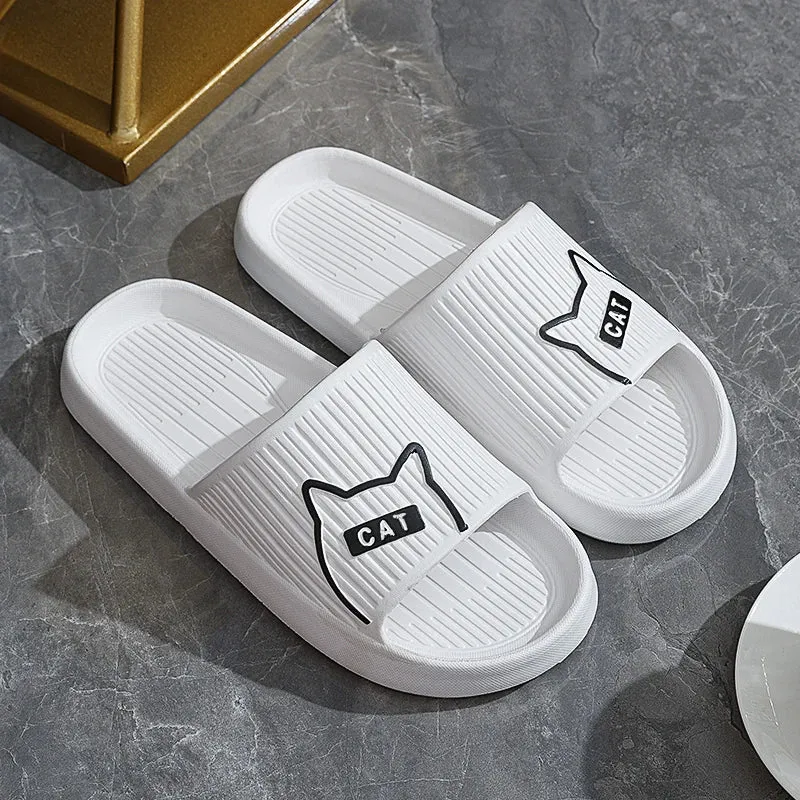 Non-Slip Cat Flat Slides