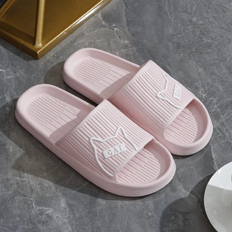 Non-Slip Cat Flat Slides