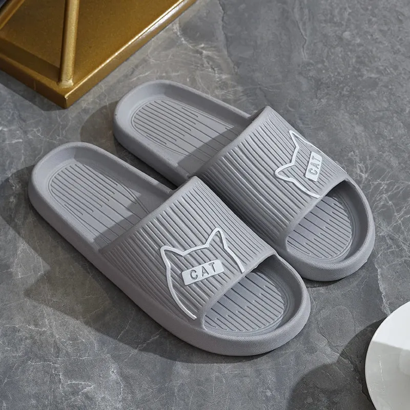 Non-Slip Cat Flat Slides