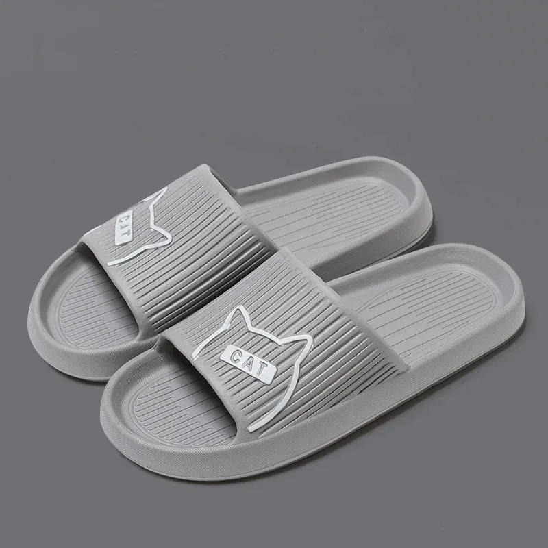 Non-Slip Cat Flat Slides