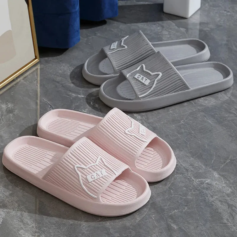 Non-Slip Cat Flat Slides