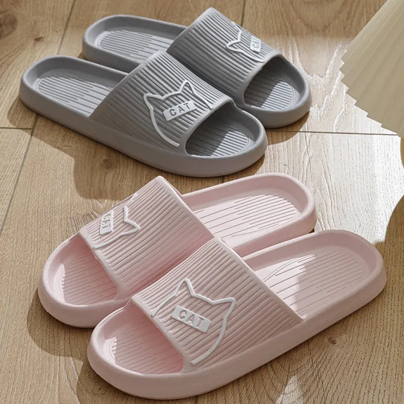 Non-Slip Cat Flat Slides