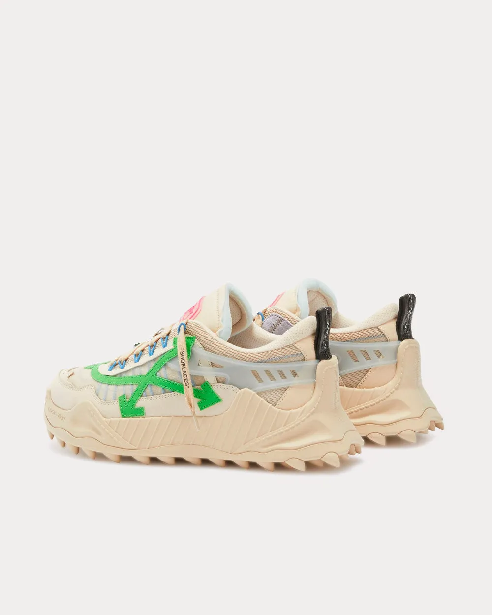 Odsy-2000 Beige / Green Low Top Sneakers