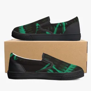 Officially Sexy Mint Laser Classic Slip-On Shoes - White/Black