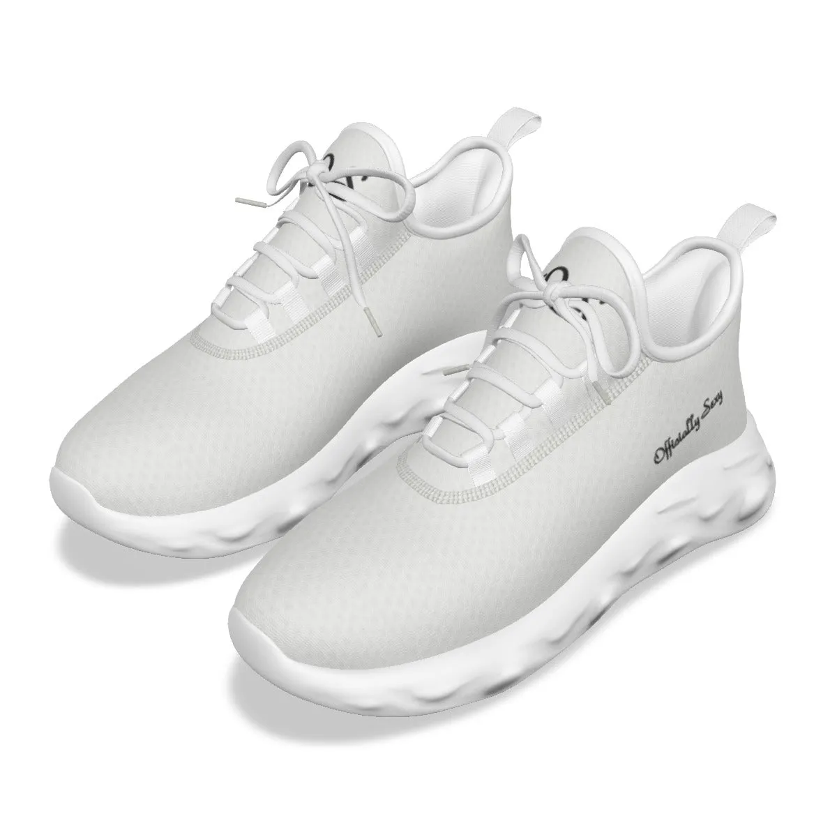Officially Sexy White & Black Skyline Women's Light Sports Sneaker