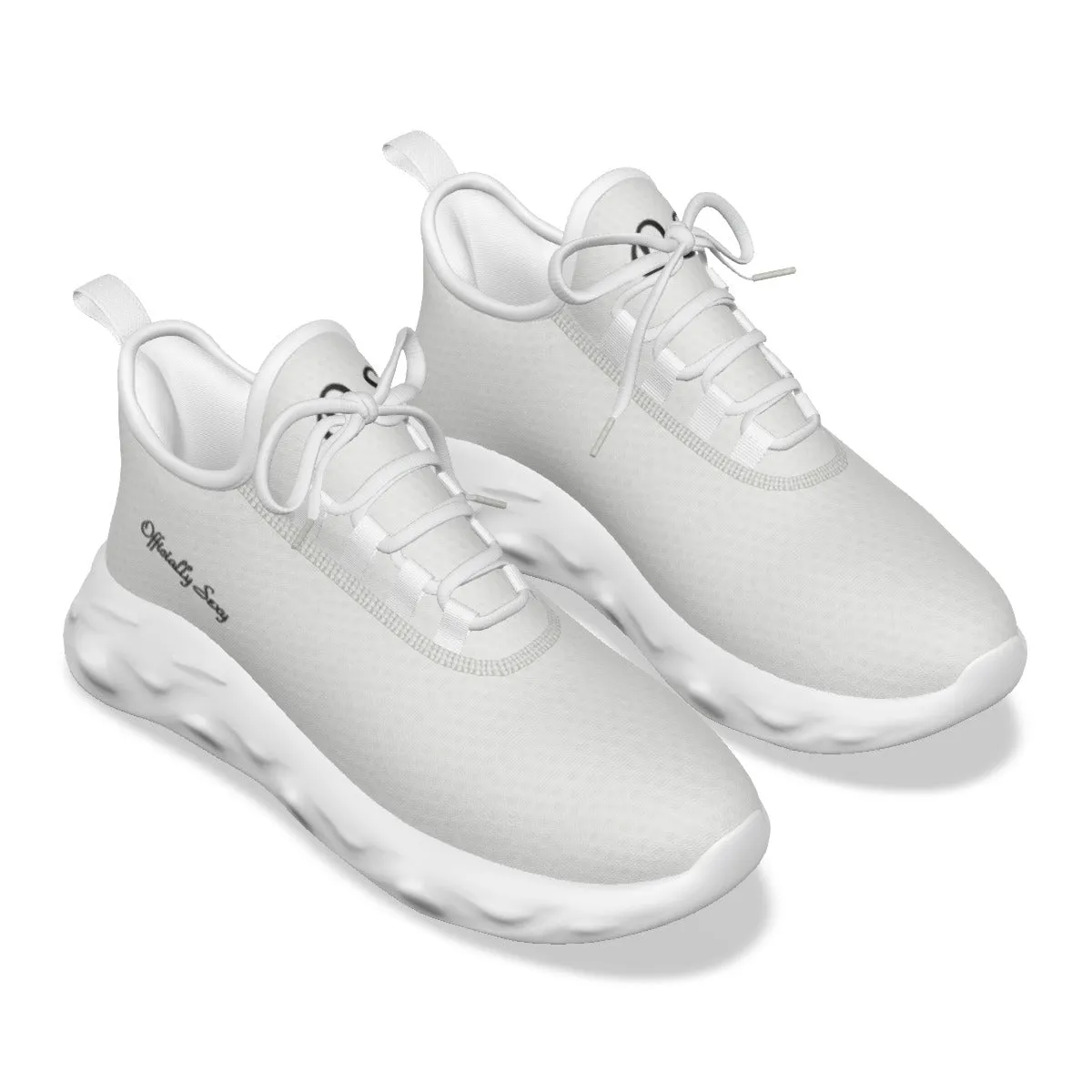 Officially Sexy White & Black Skyline Women's Light Sports Sneaker