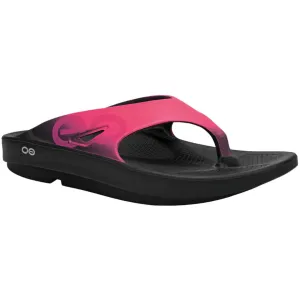 Oofos Womens Ooriginal Sport Black/Pink