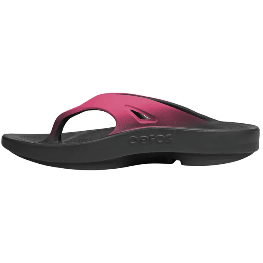 Oofos Womens Ooriginal Sport Black/Pink