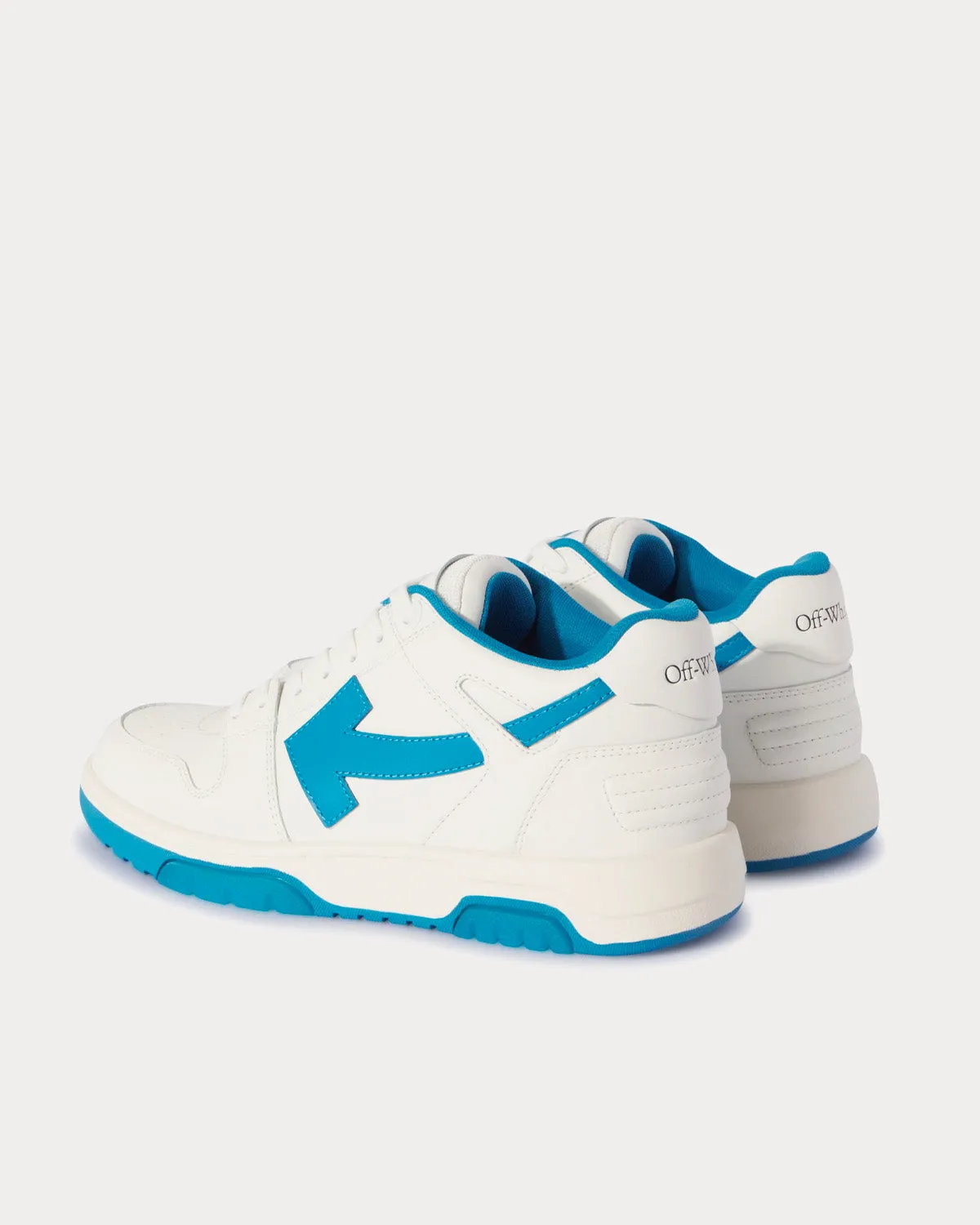 Out Of Office Calf Leather White / Light Blue Low Top Sneakers