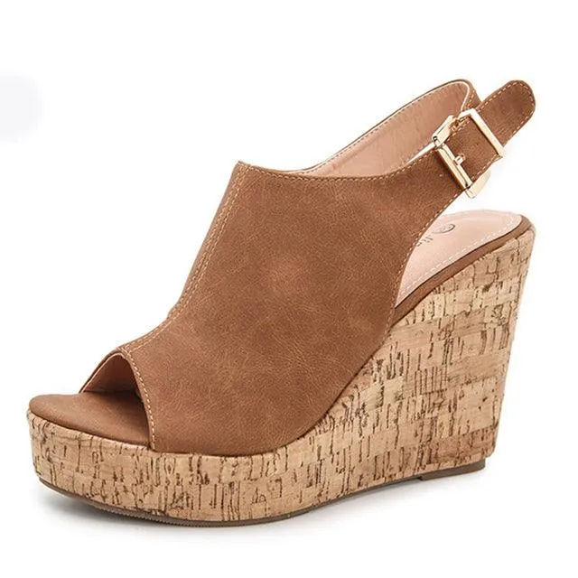 Peep Toe Spartan Sandals