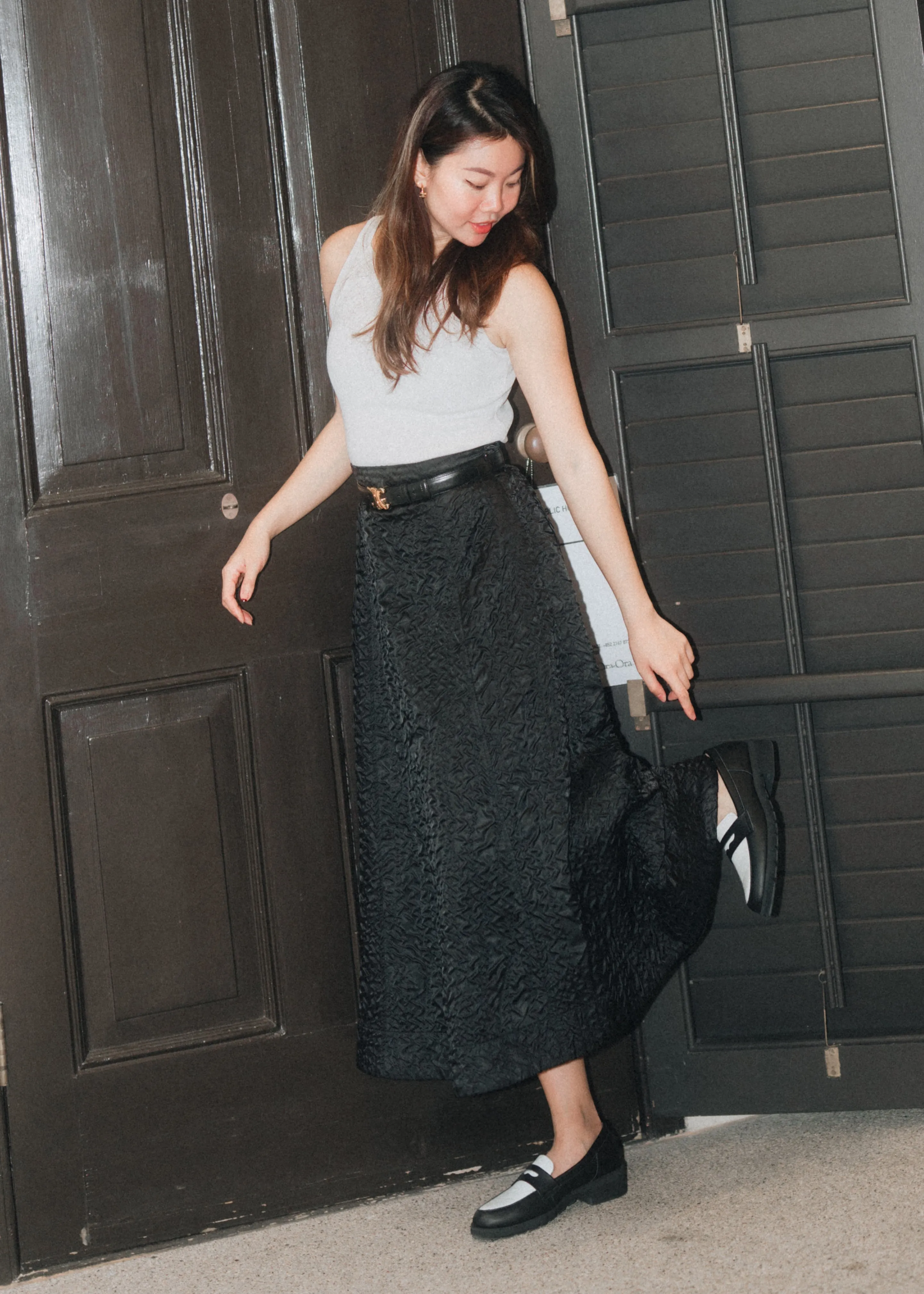 Penny Loafers - Black n White