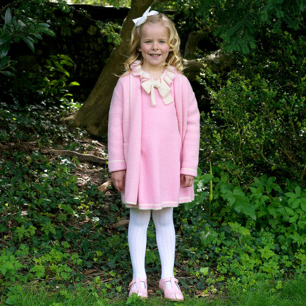 Pink Boucle Sparkle Jacket
