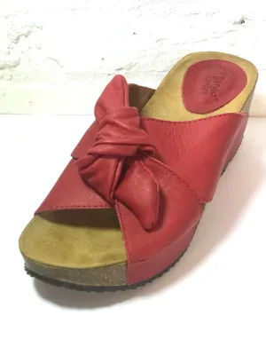 Red Tie Top Sandals
