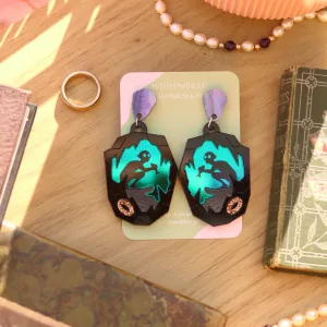 Riddles in the Dark Acrylic Earrings