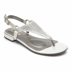 Rockport Women TOTAL MOTION ZOSIA THONG WHITE