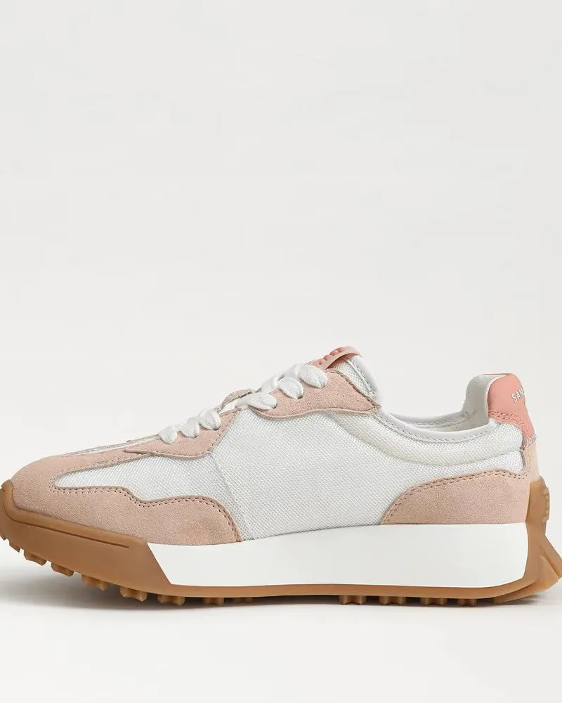 Sam Edelman Langley Lace Up Sneakers - White/Blush - FINAL SALE