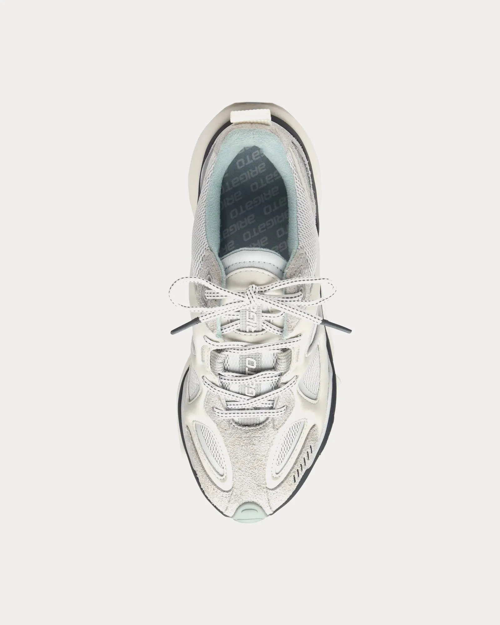 Satellite Runner White / Light Blue Low Top Sneakers