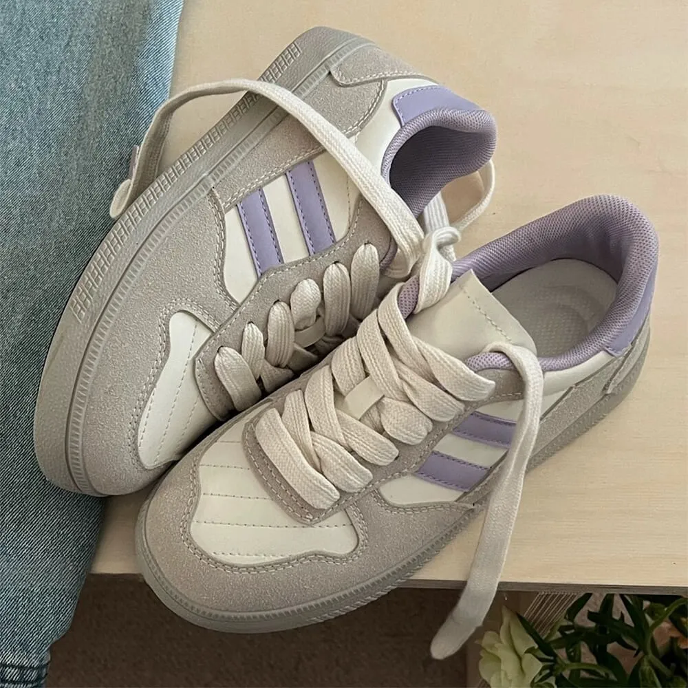 Saturday School Sneakers in Lavender