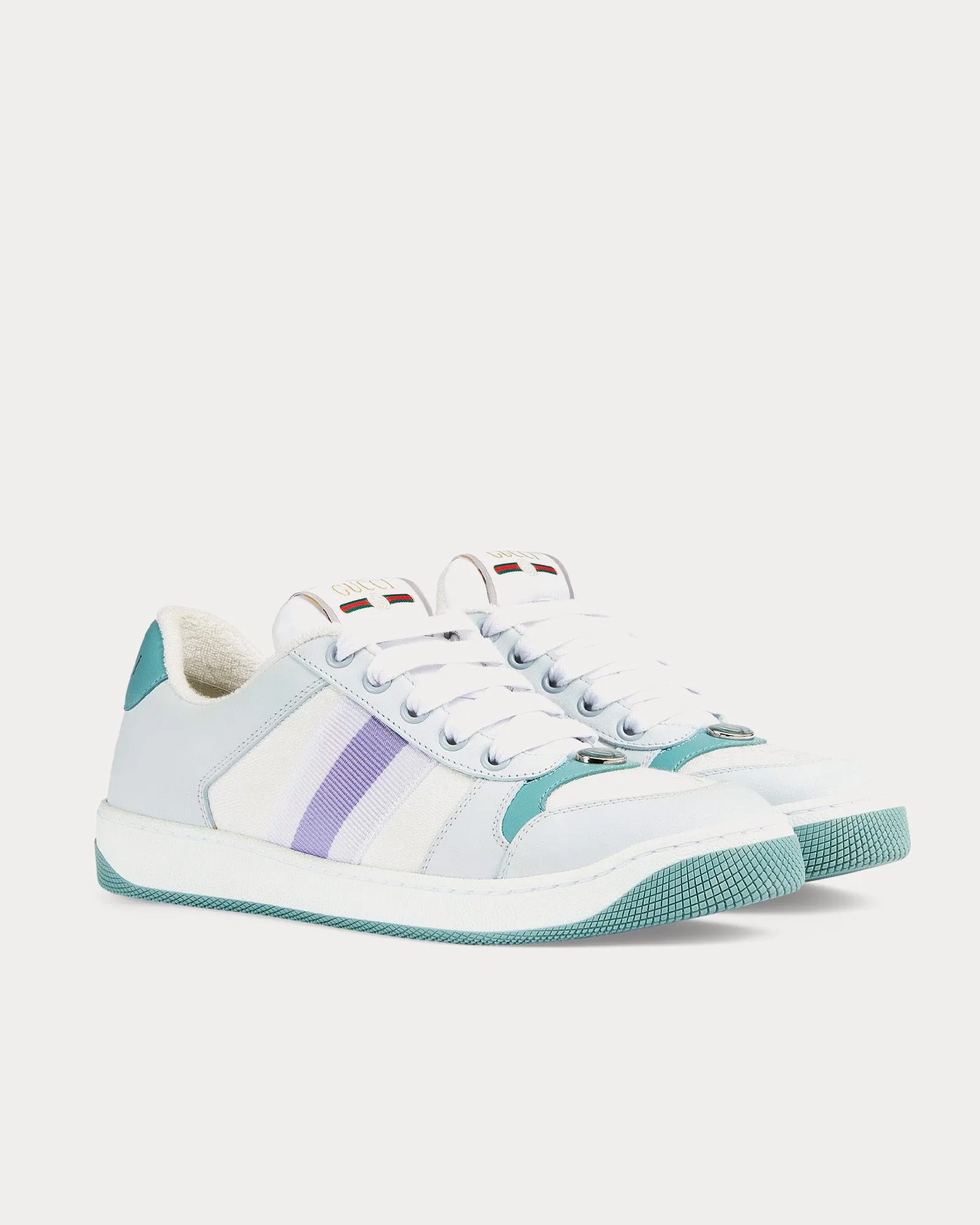 Screener Canvas Light Blue / White Low Top Sneakers