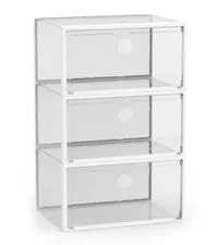 SEESRPING 12 Pack Shoe Storage Box, Clear Plastic Stackable Shoe Organizer for Closet, Space Saving X-Large Foldable Shoe Sneaker Containers Bins Holders Fit up to Size 14 (Black)