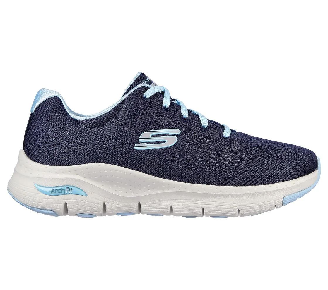 Skechers 149057/NVLB Big Appeal Navy And Light Blue Arch Fit Trainers