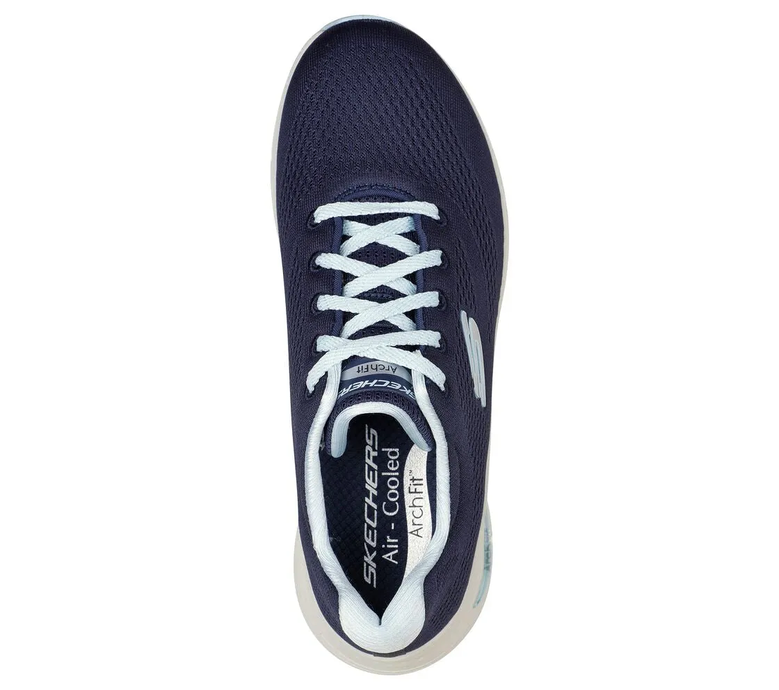 Skechers 149057/NVLB Big Appeal Navy And Light Blue Arch Fit Trainers