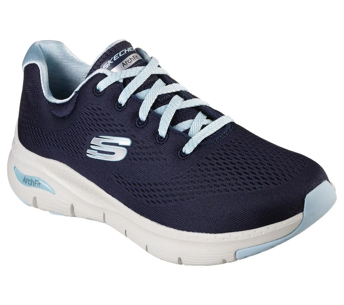 Skechers 149057/NVLB Big Appeal Navy And Light Blue Arch Fit Trainers