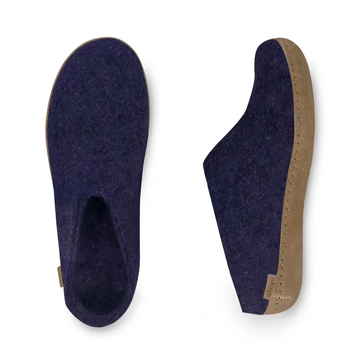 Slip-on with leather sole - Purple