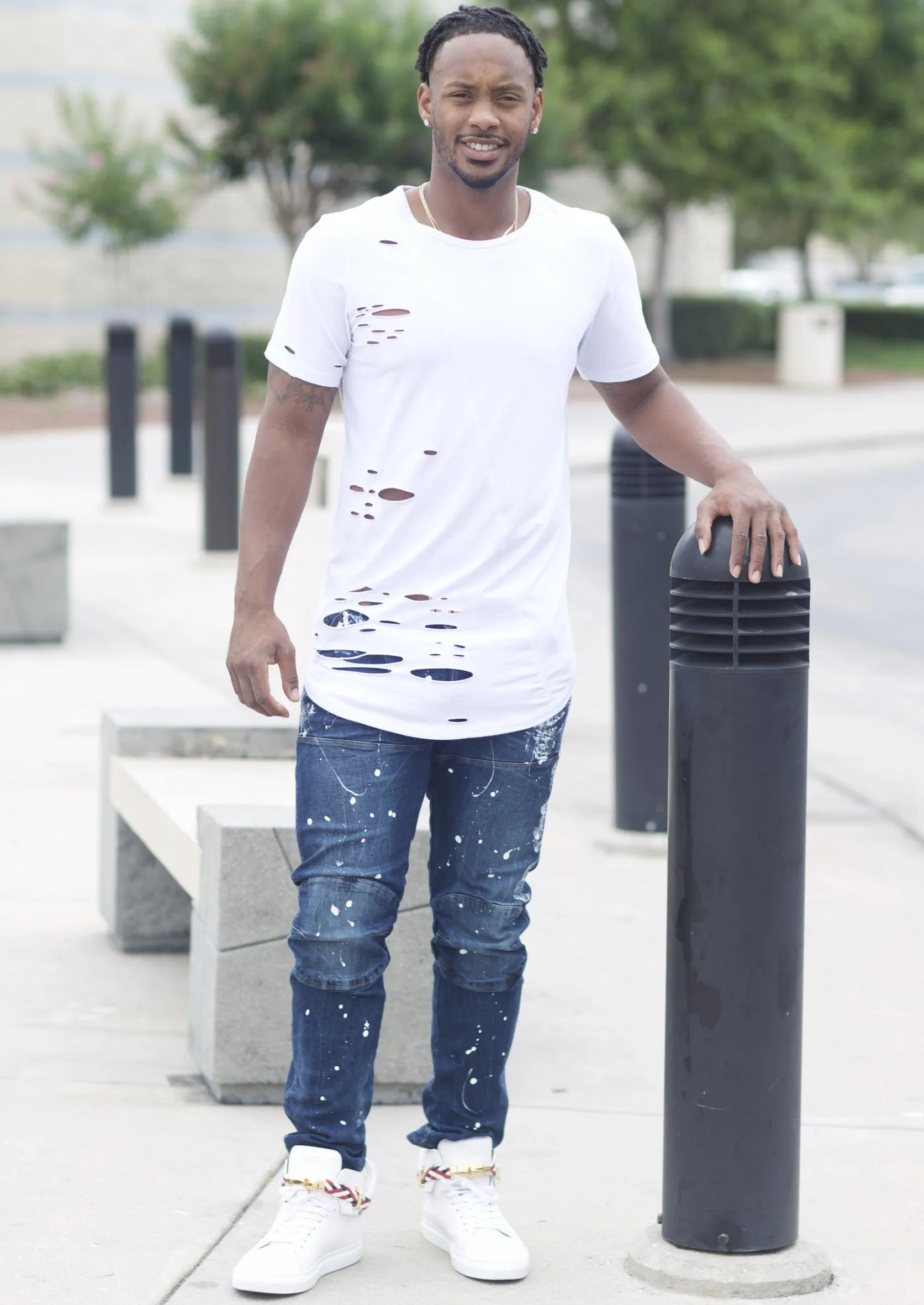 Street Fashion Oversized Long Slim Fit Shirt.